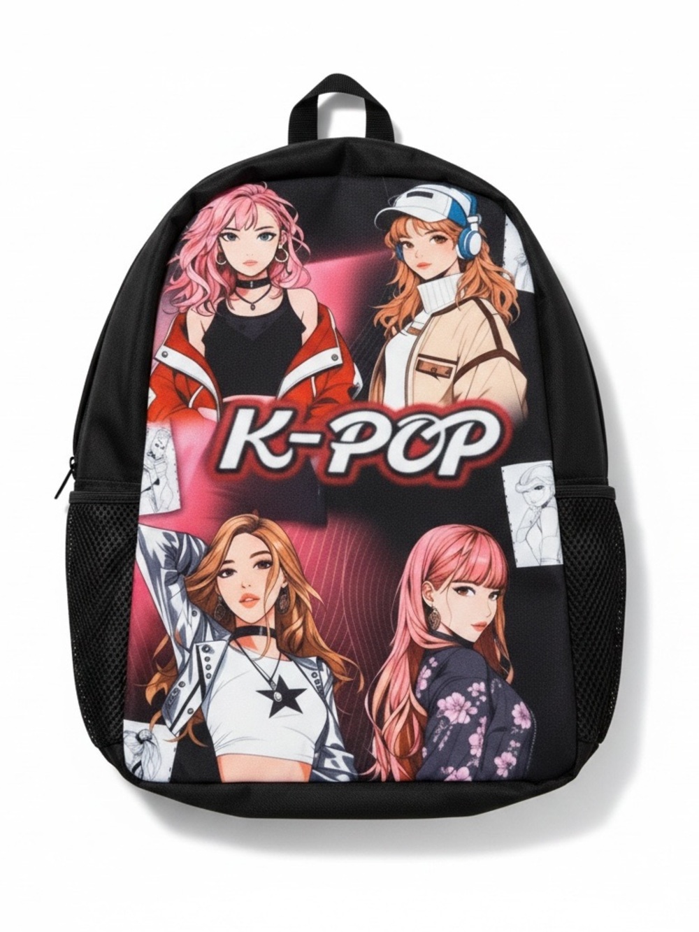 New K-Pop Demon Hunters Huntrix theme Backpack Theme Back to School